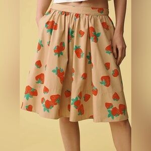 Maeve Crisp Poplin Dress with Pleated Detailing